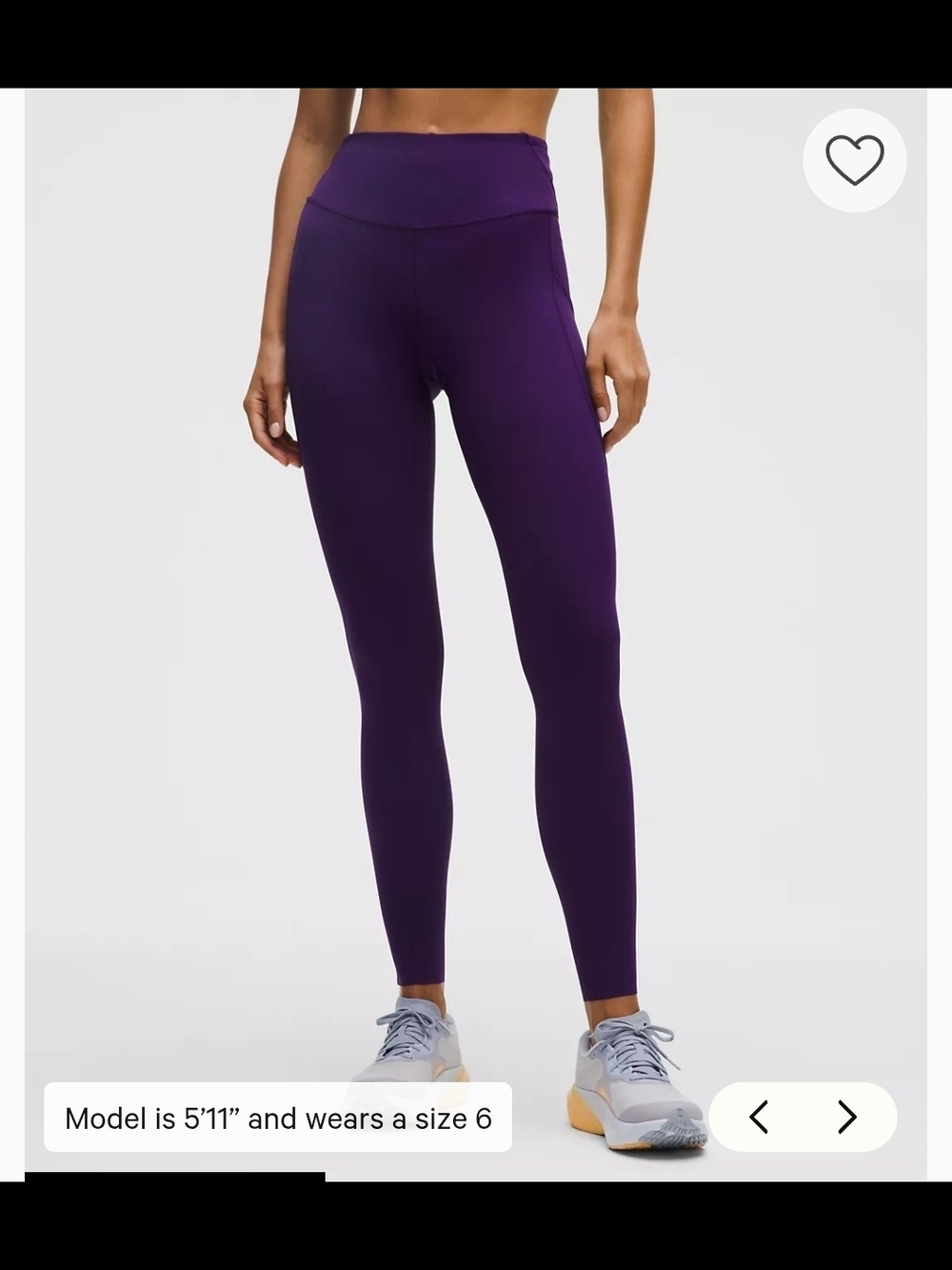 Lululemon Women's Fast and Free High-Rise Tight Size 6 New Dark Court Purple - Picture 8 of 8